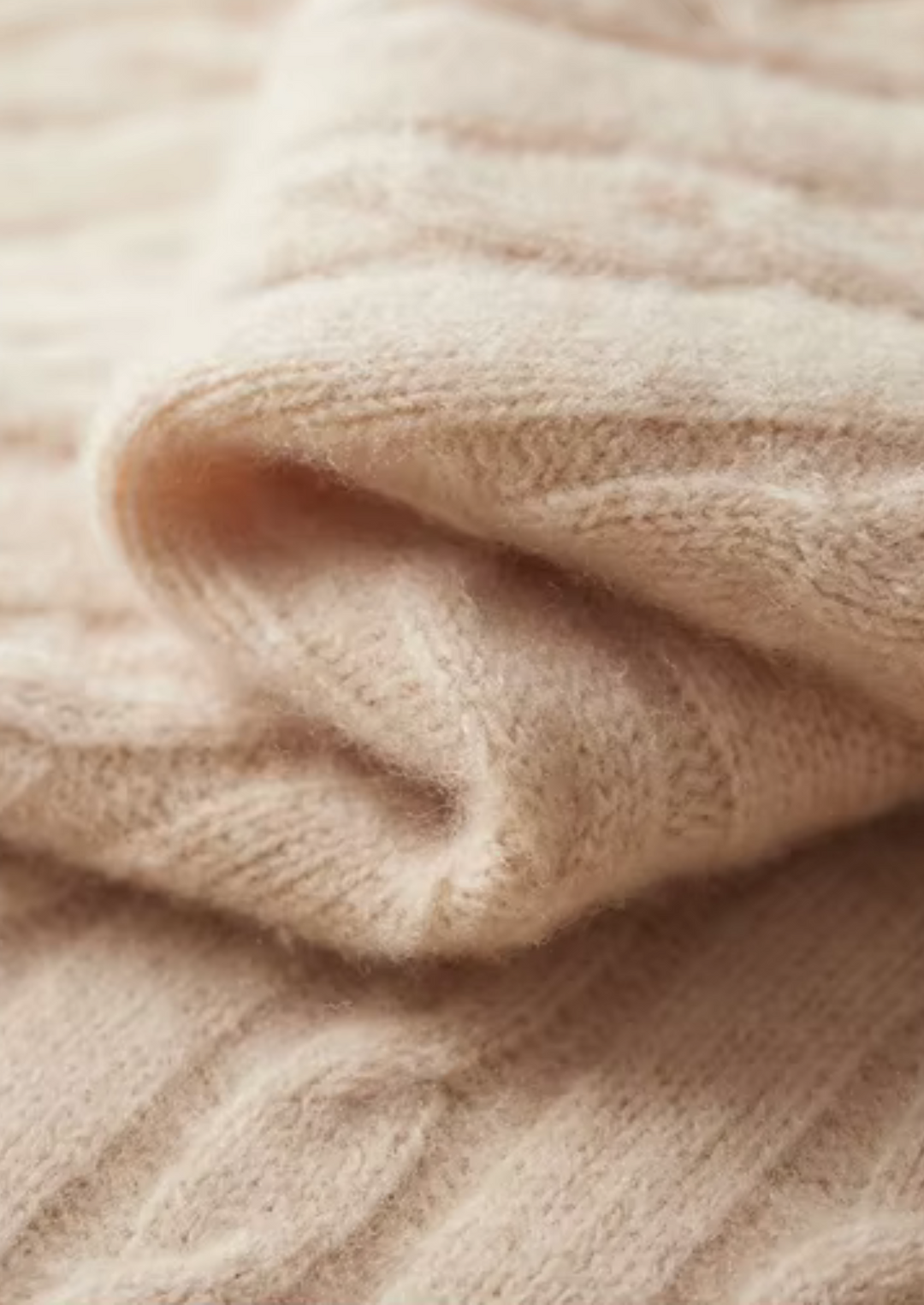 Pure Merino Cable Knit Button Sweater ivory image 5 #color_ivory