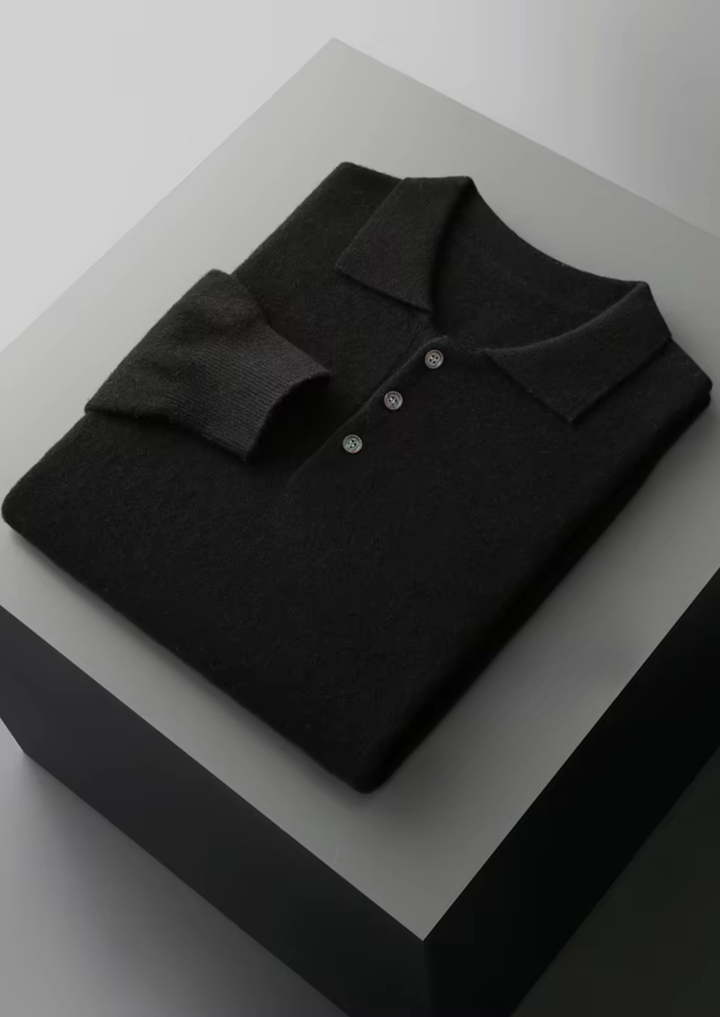 Pure Merino Sweater Polo black image 1 #color_black
