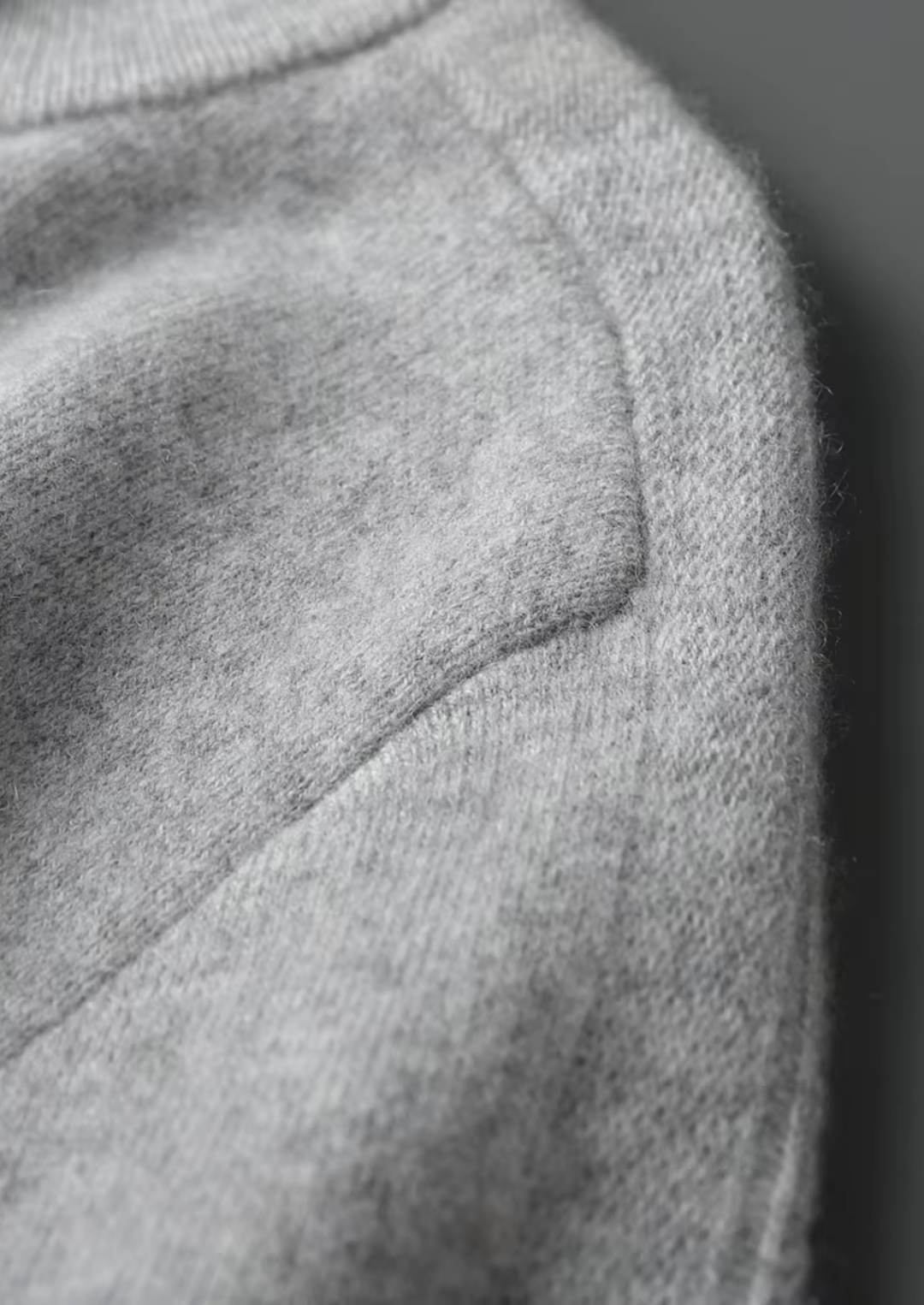 Cashmere Half-Zip Sweater light gray image 5 #color_light-gray