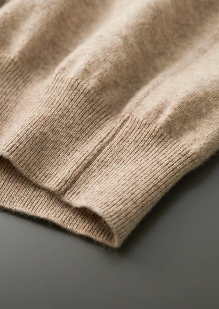 Pure Merino V-Neck Sweater sand image 6 #color_sand