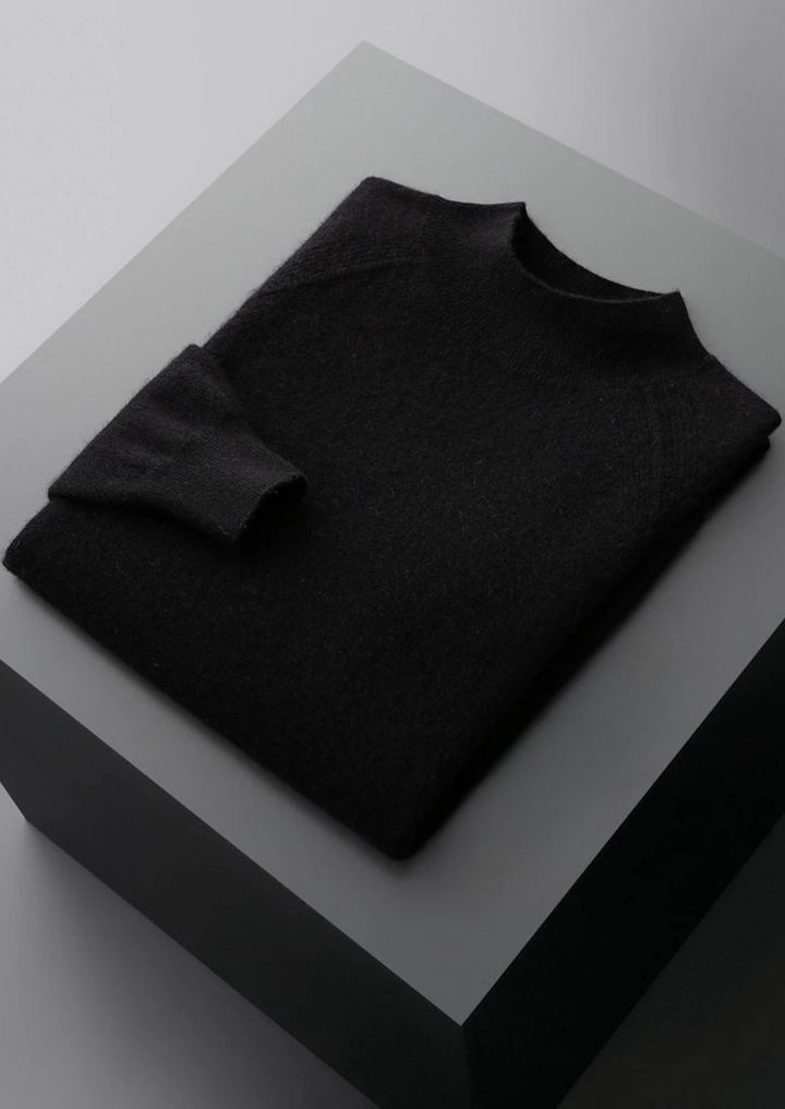 Pure Merino Raglan Mockneck black image 1 #color_black