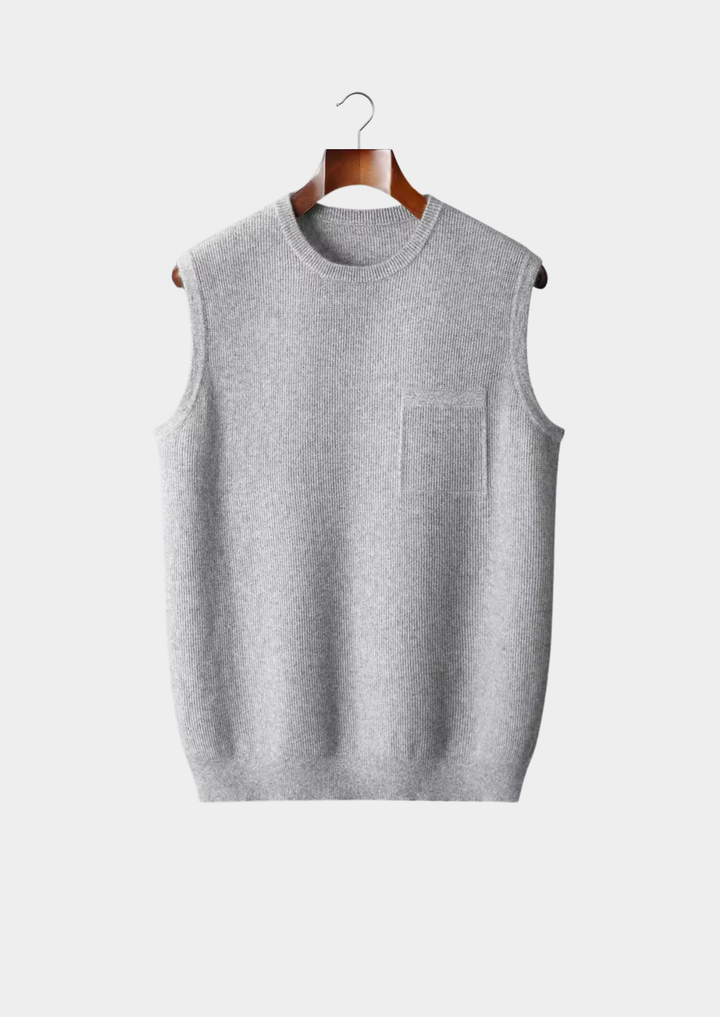Pure Merino Crewneck Vest gray image 1 #color_gray