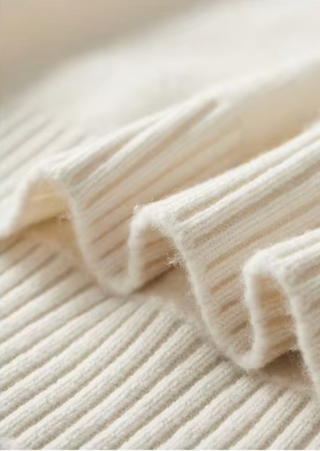 Pure Merino Button Sweater ivory image 4 #color_ivory