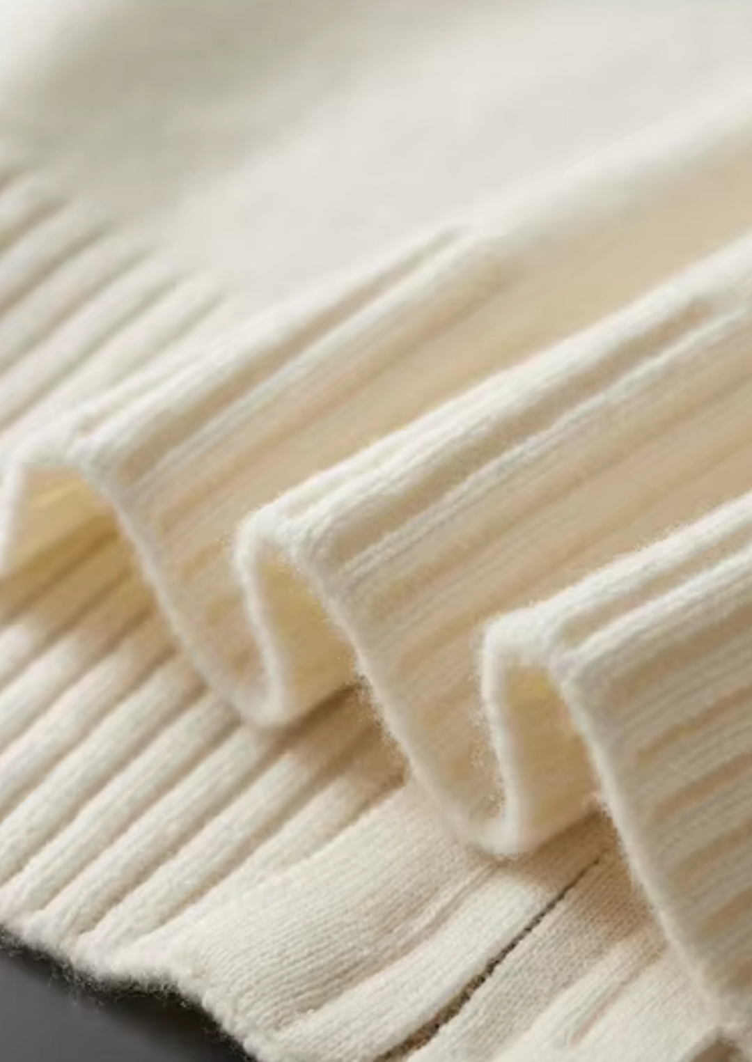 Pure Merino Two Tone Zip Cardigan ivory image 6 #color_ivory
