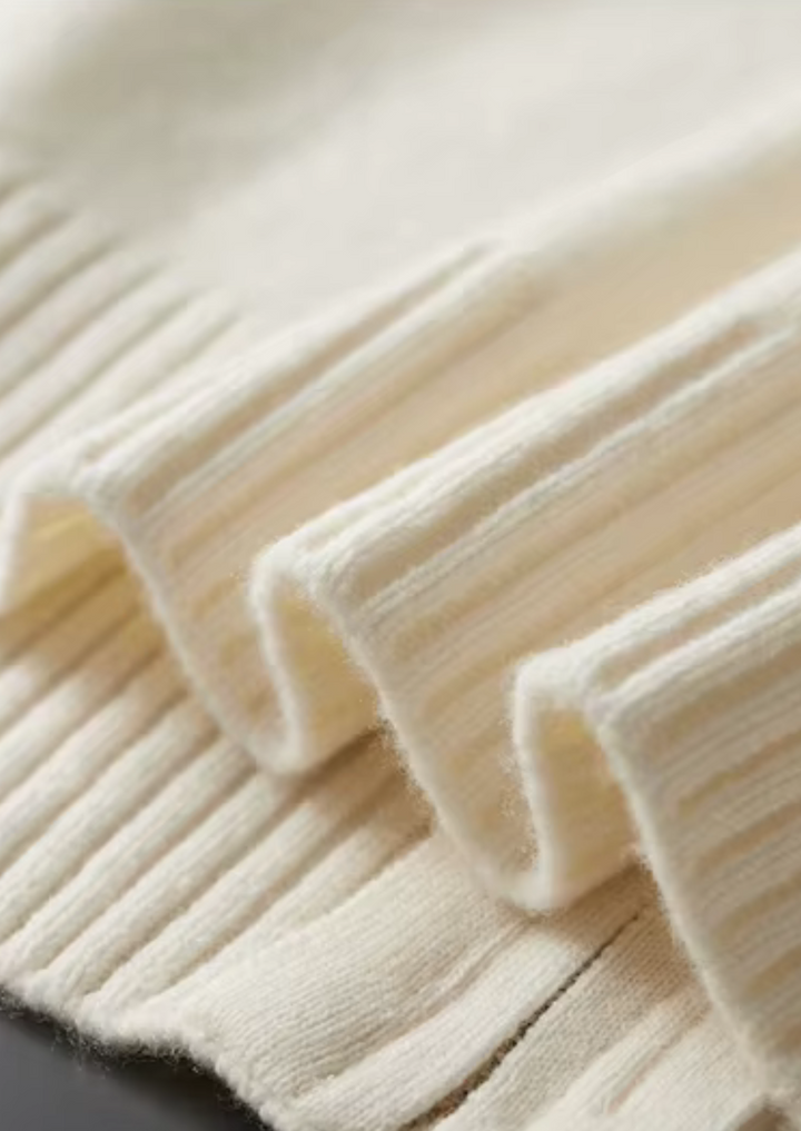 Pure Merino Two Tone Zip Cardigan ivory image 6 #color_ivory