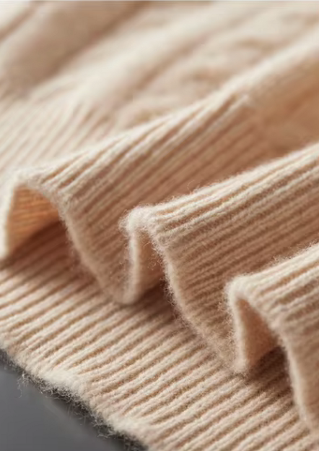 Pure Merino Cable Knit Button Sweater ivory image 4 #color_ivory