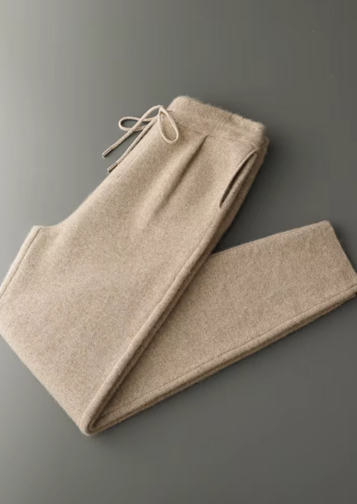 Cashmere Pleated Trousers sand image 1 #color_sand