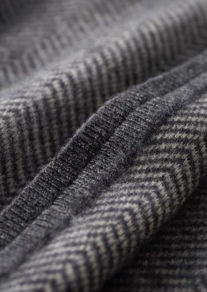 Pure Extra-Fine Merino Wool Herringbone Set gray image 9 #color_gray