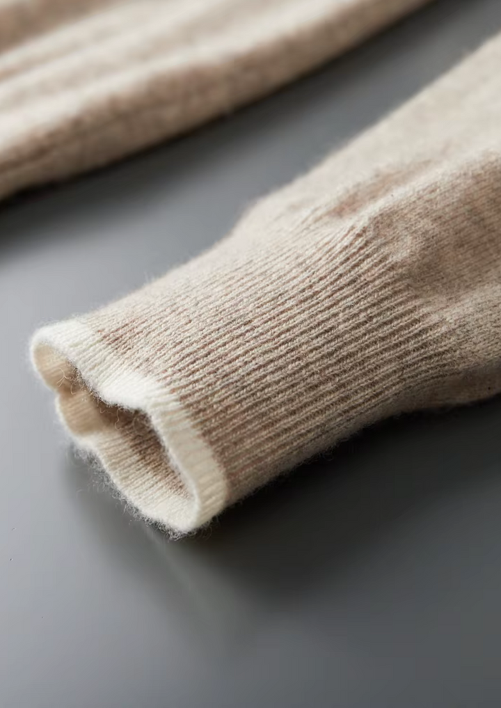 Cashmere Two-Tone Button Polo sand image 7 #color_sand