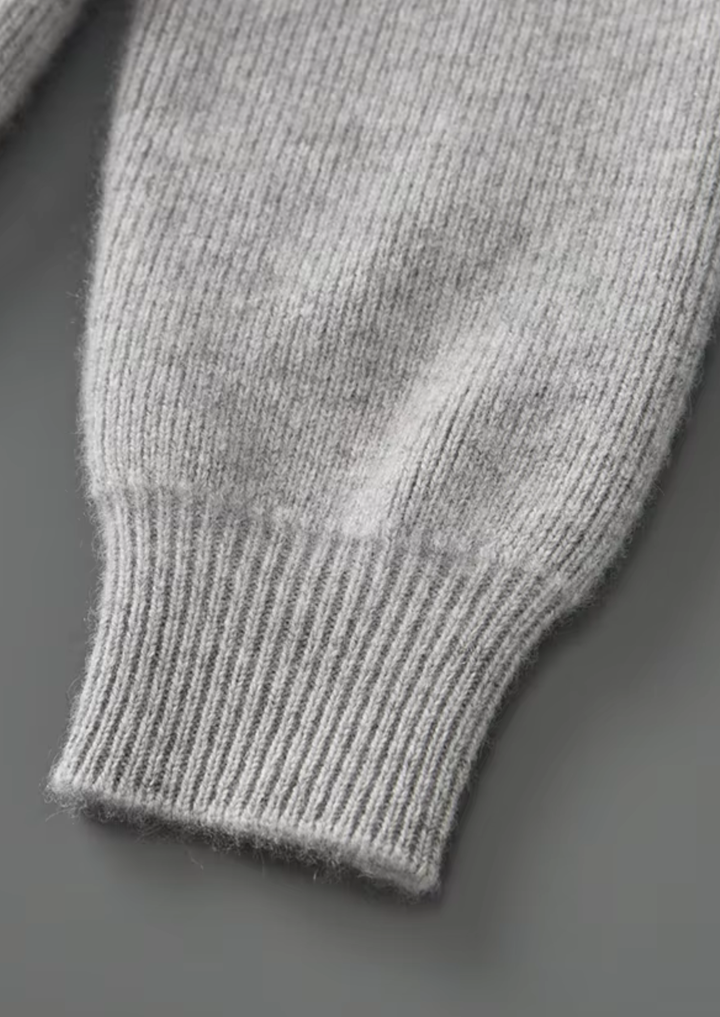 Ribbed Zip Cardigan light gray image 7 #color_light-gray