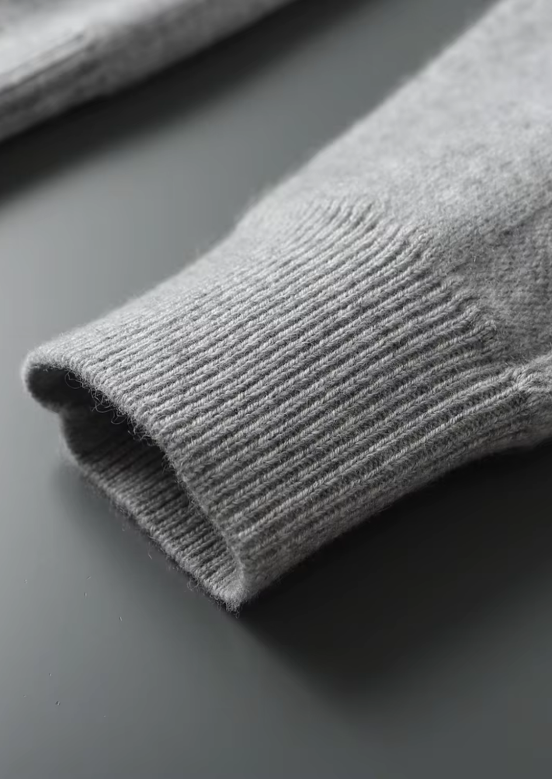 Cashmere Half-Zip Sweater light gray image 6 #color_light-gray
