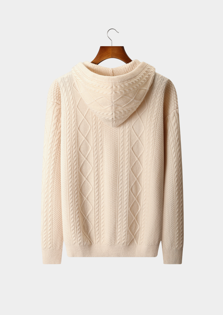 Pure Merino Wintertime Zip Hoodie sand image 2 #color_sand
