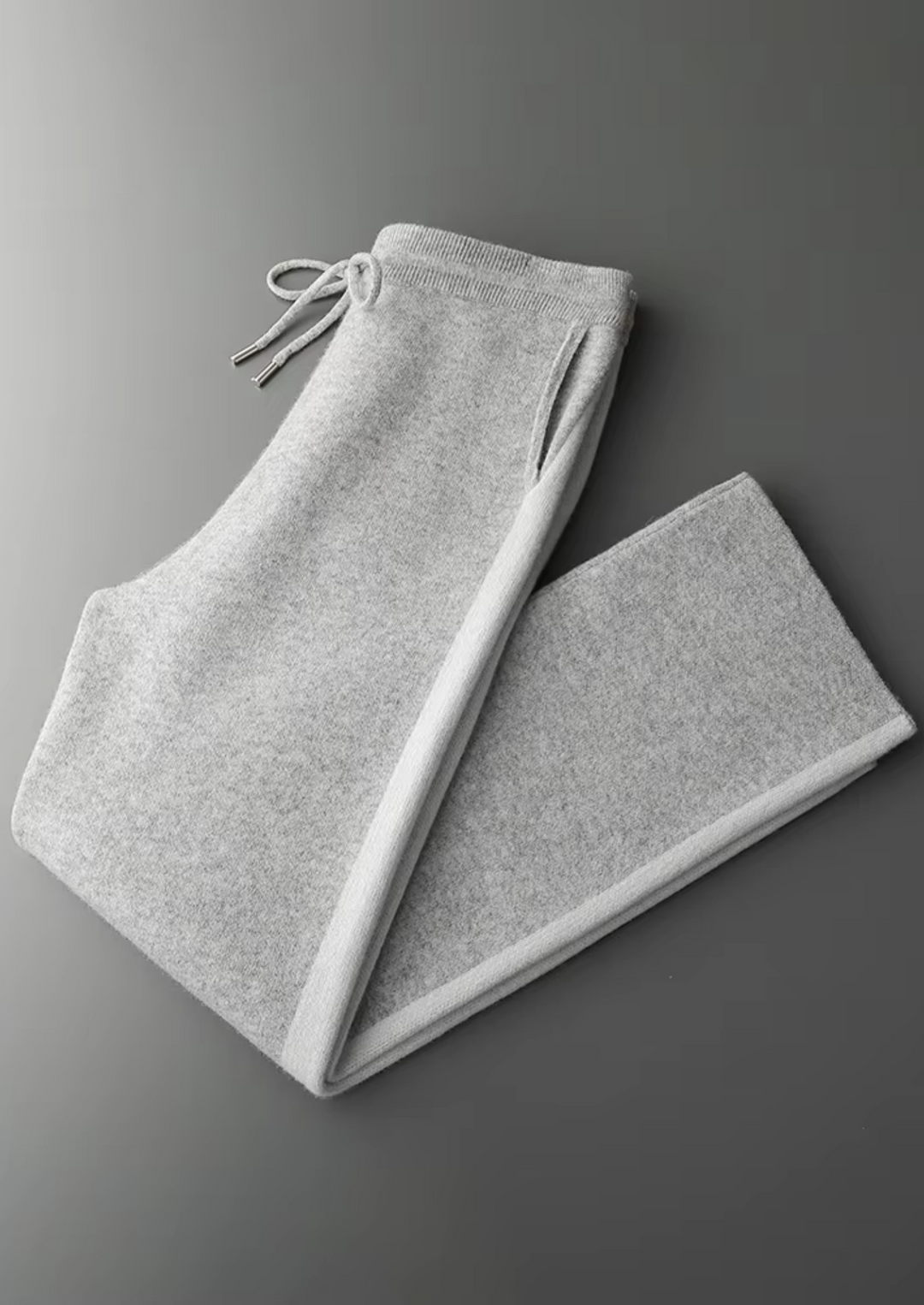 Pure Merino Wide Leisure Trousers light gray image 1 #color_light-gray