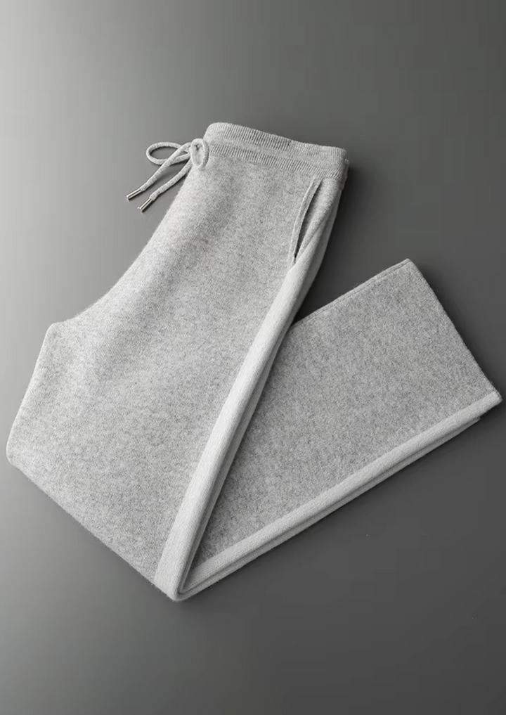 Pure Merino Wide Leisure Trousers light gray image 1 #color_light-gray