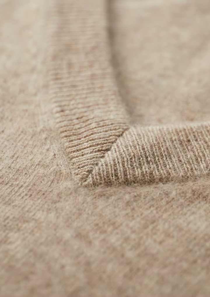 Pure Merino V-Neck Sweater sand image 4 #color_sand