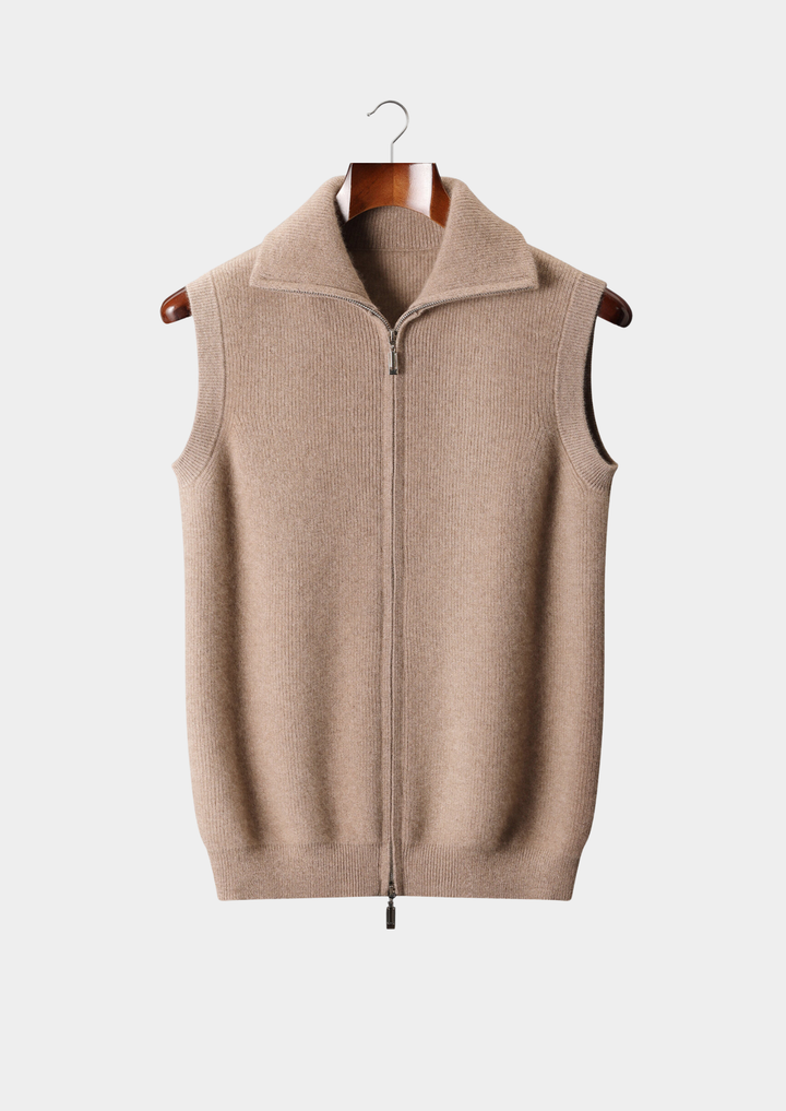 Pure Cashmere Body Warmer Vest beige image 1 #color_beige