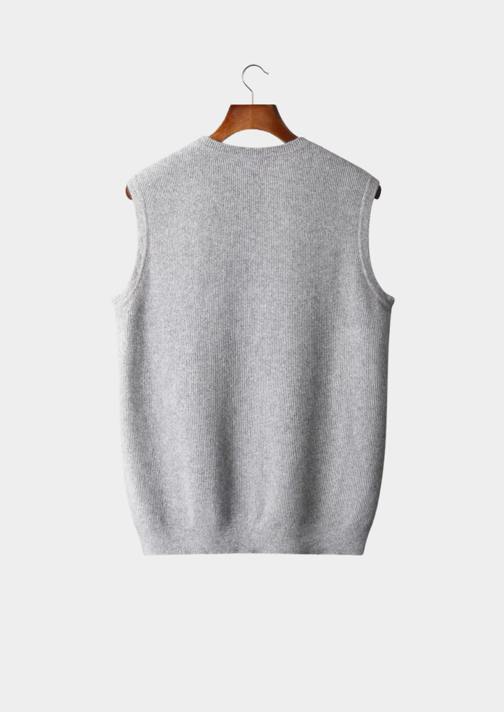Pure Merino Crewneck Vest gray image 2 #color_gray