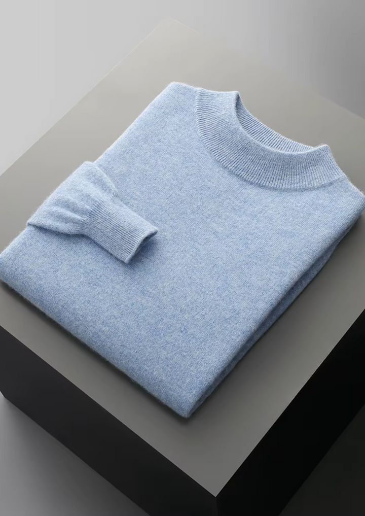 Pure Merino Mockneck light blue image 1 #color_light-blue