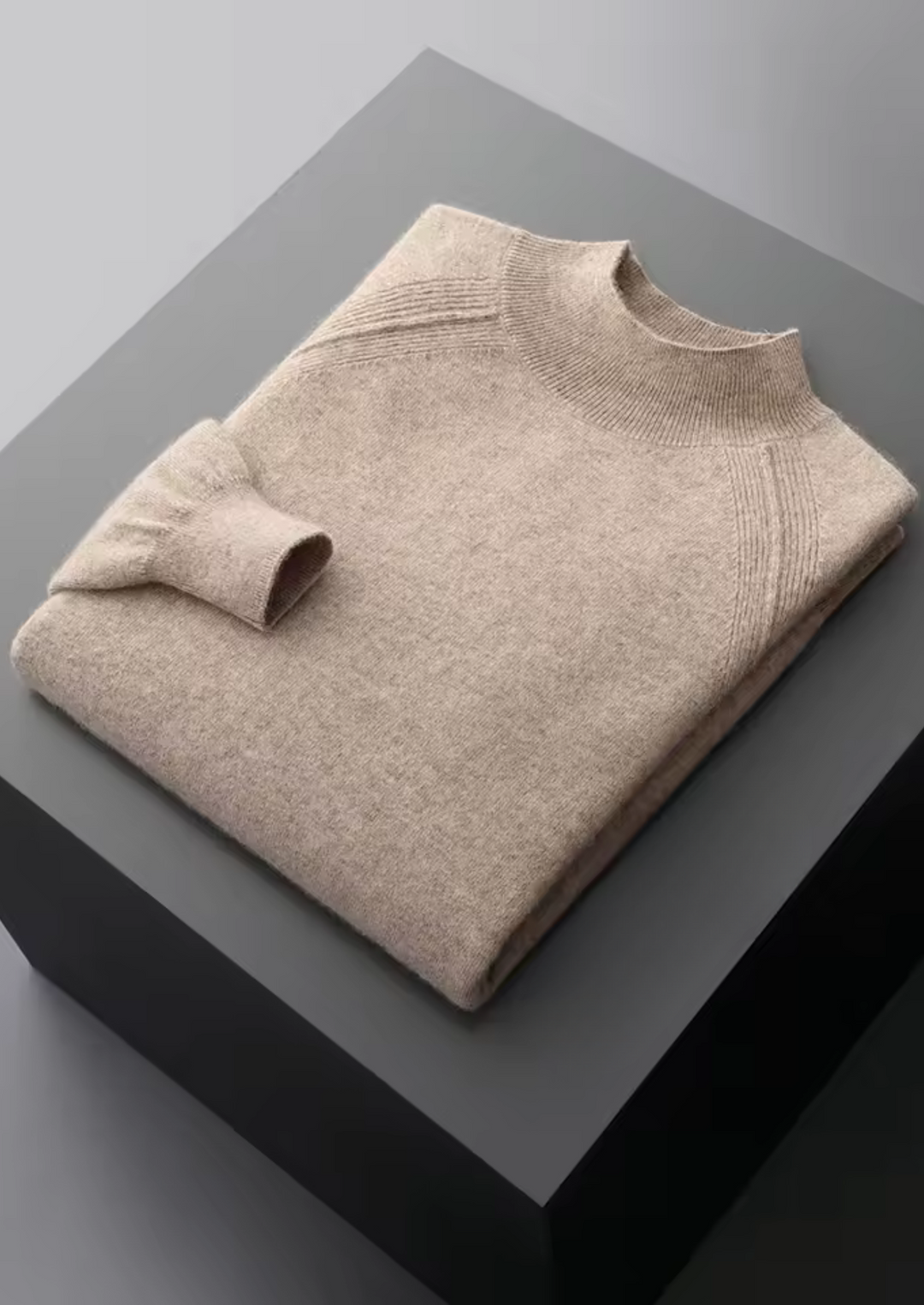 Pure Merino Raglan Mockneck sand image 1 #color_sand