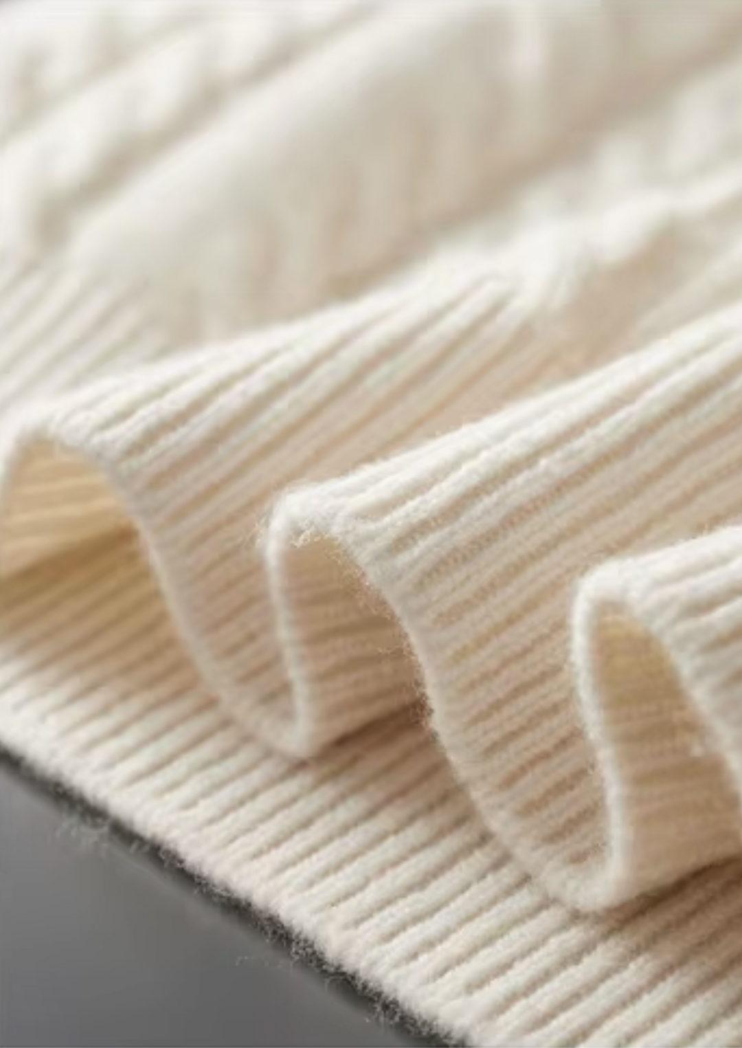 Pure Merino Striped Half-Zip Sweater ivory image 3 #color_ivory