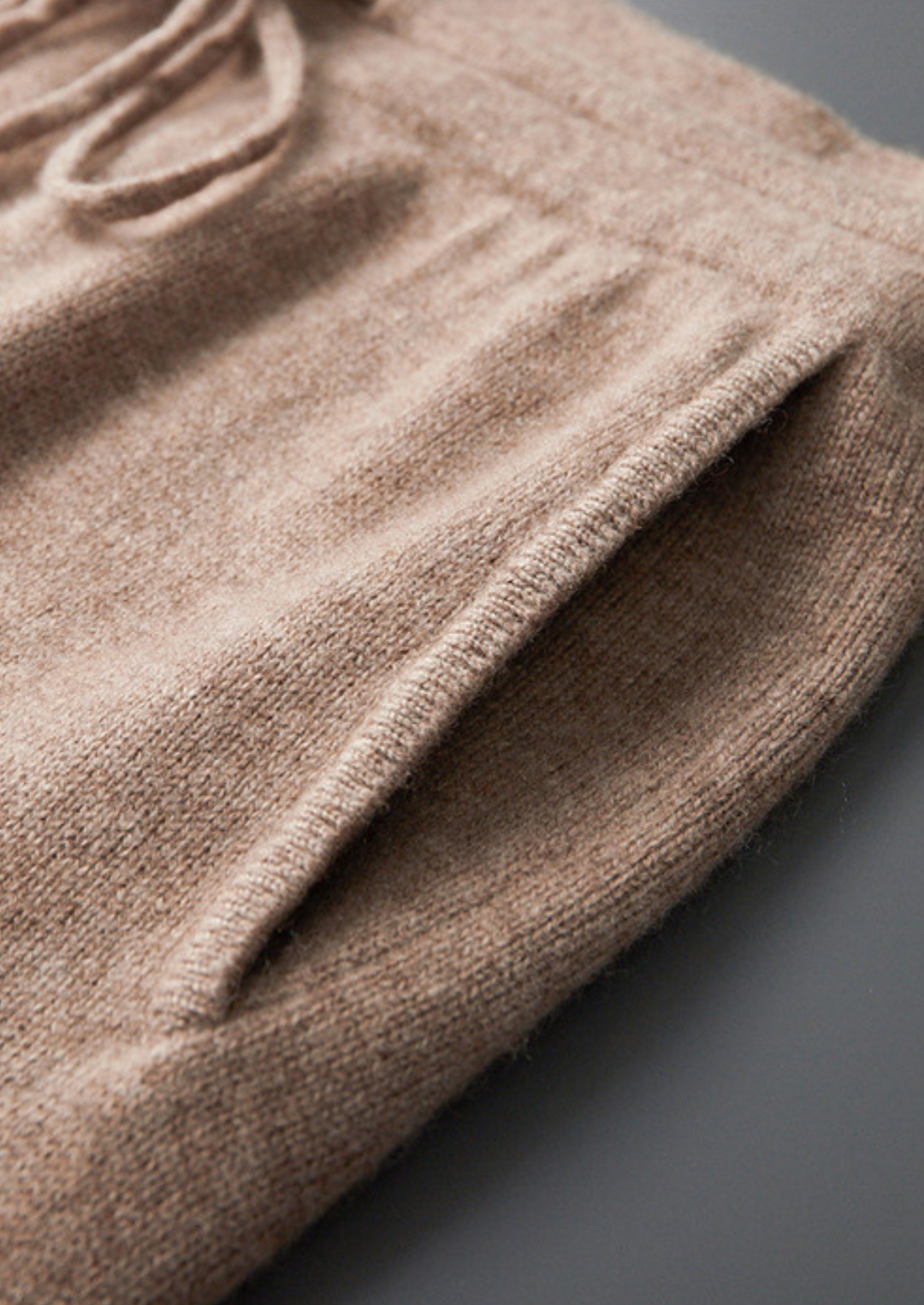 Beige Cashmere Joggers beige image 4 #color_beige