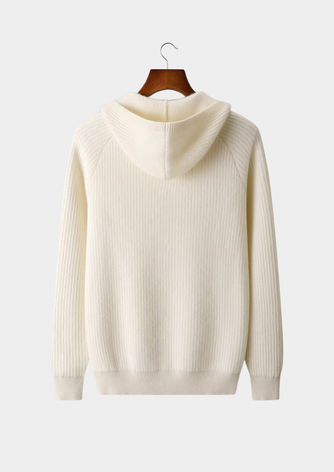 Pure Merino Ribbed Zip Hoodie sand image 9 #color_sand