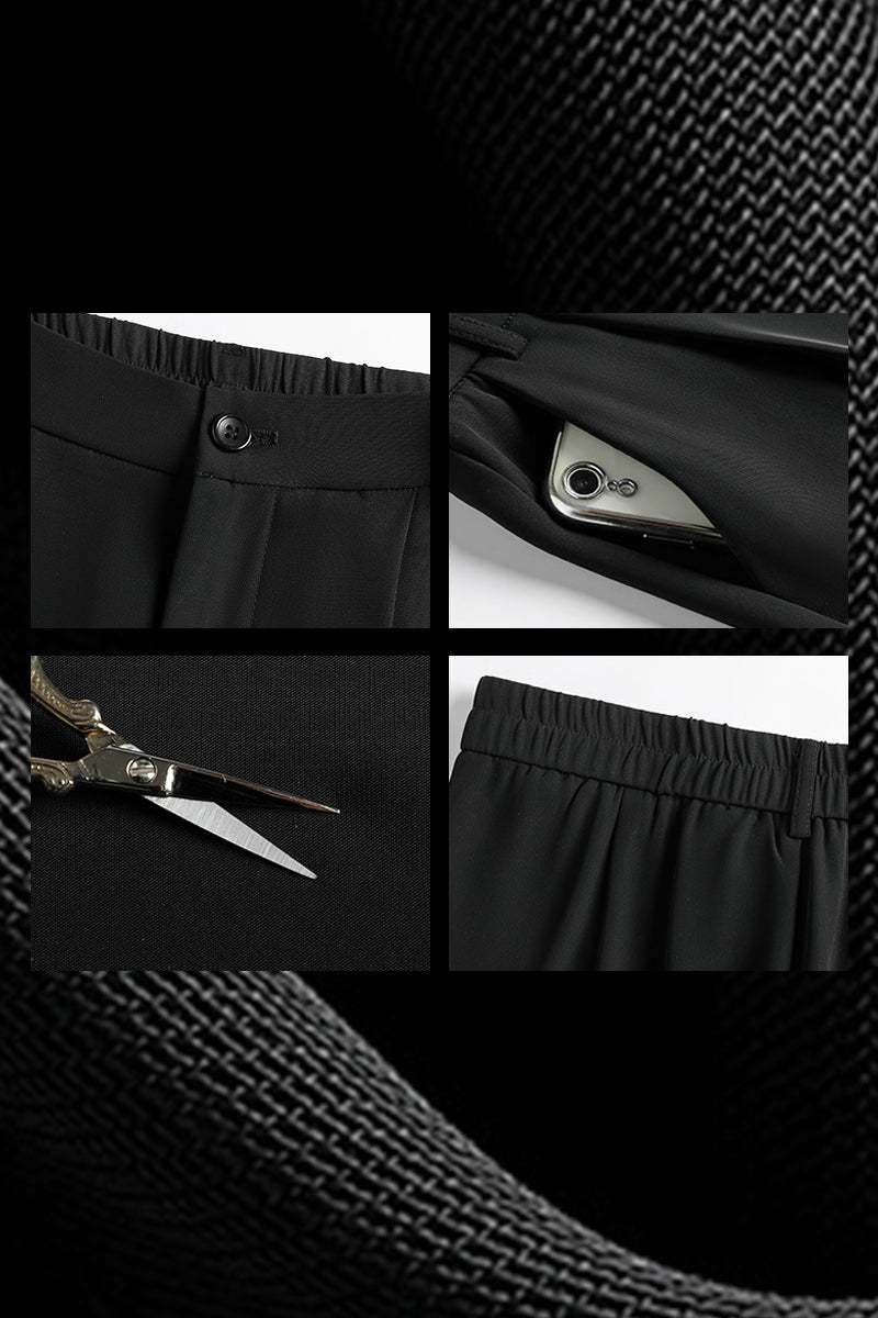Casual Loose Wide-Leg High-Waisted Straight Pants black image 6 