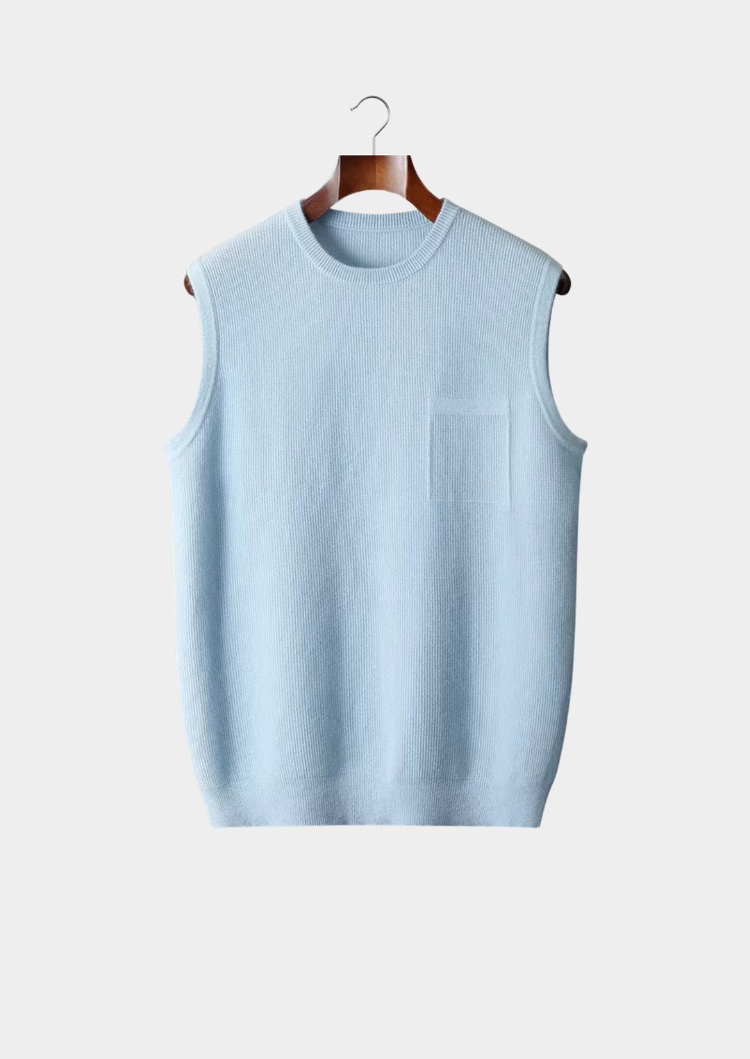 Pure Merino Crewneck Vest light blue image 1 #color_light-blue
