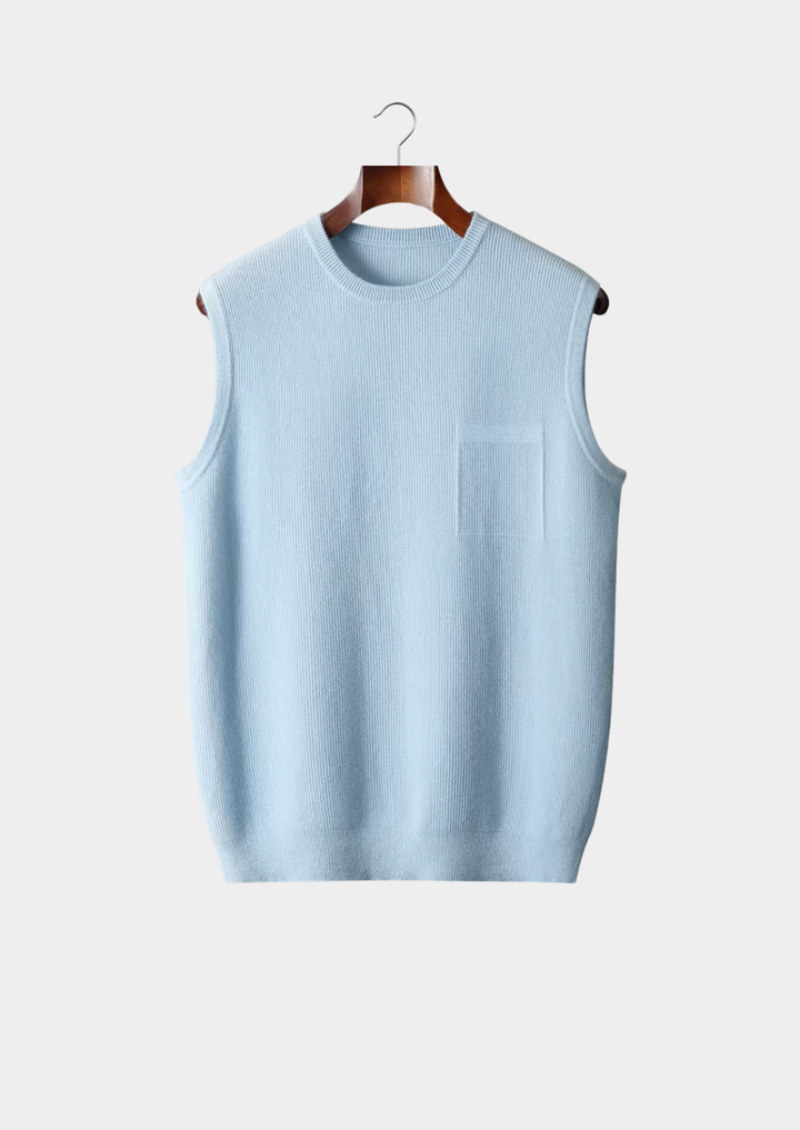 Pure Merino Crewneck Vest light blue image 1 #color_light-blue