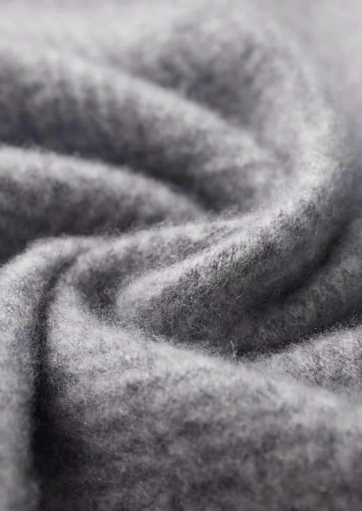 Cashmere Patterned Half-Zip Sweater gray image 3 #color_gray