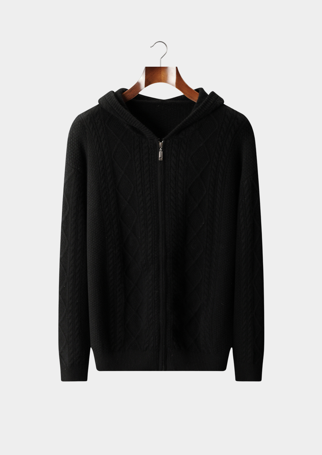 Pure Merino Wintertime Zip Hoodie black image 1 #color_black