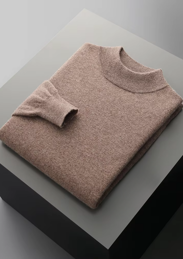 Pure Merino Mockneck light brown image 1 #color_light-brown