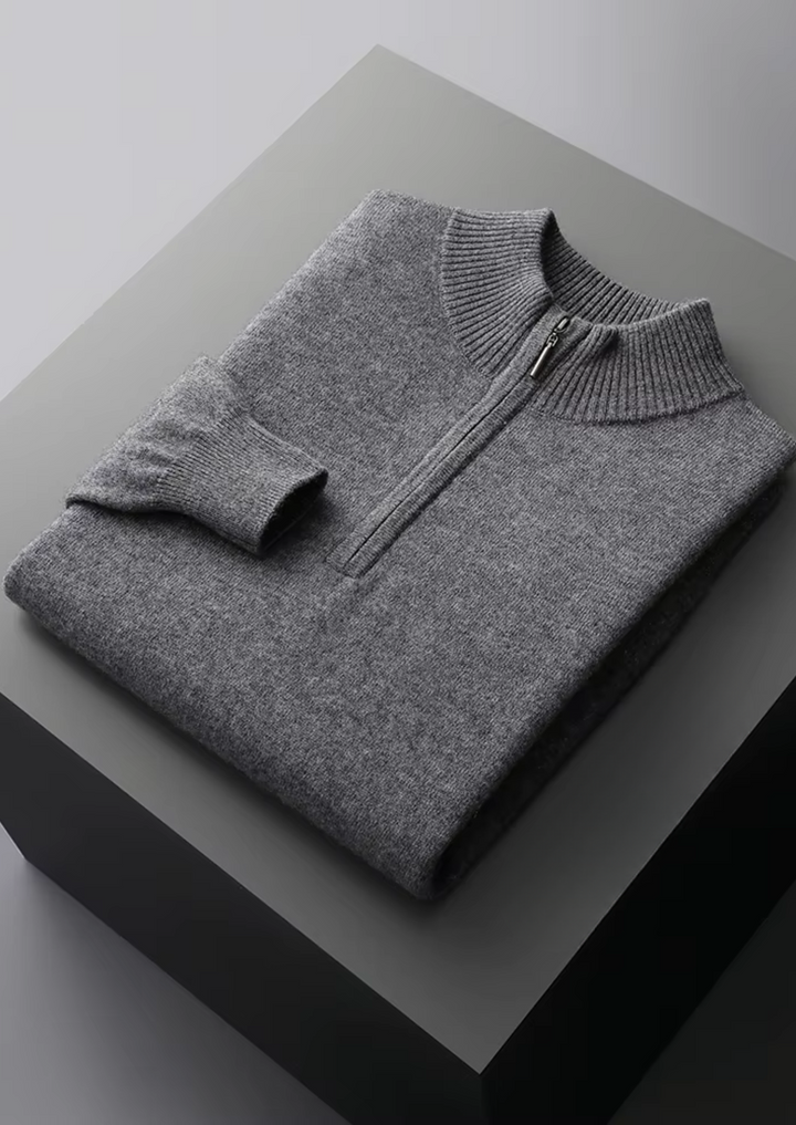 Pure Merino Classic Half-Zip dark gray image 1 #color_dark-gray