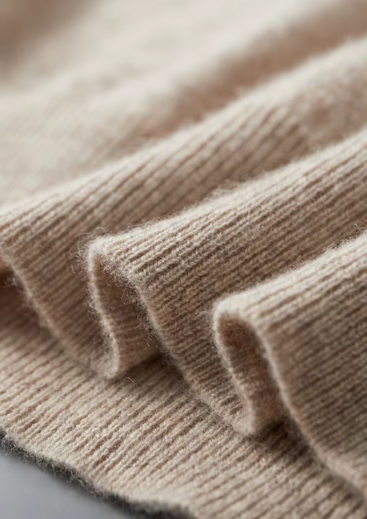 Cashmere Two-Tone Button Polo sand image 9 #color_sand
