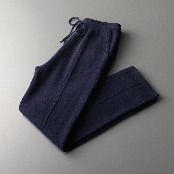 Pure Merino Light Gray Trousers navy blue image 1 #color_navy-blue