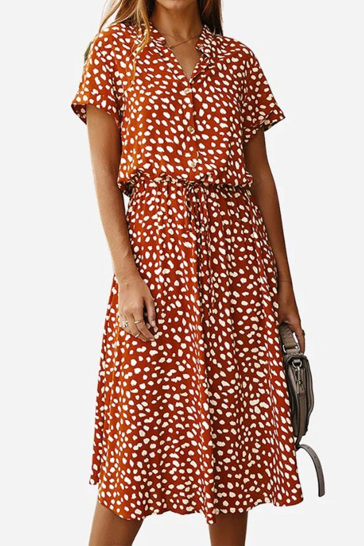 Casual Flowy Bohemian Dress Skirt orange image 1 