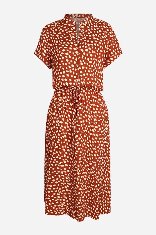 Casual Flowy Bohemian Dress Skirt orange image 2 