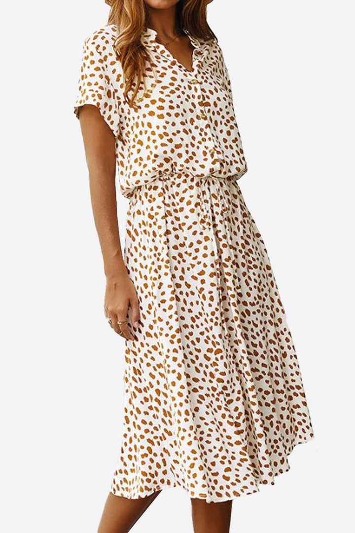Casual Flowy Bohemian Dress Skirt white image 1 