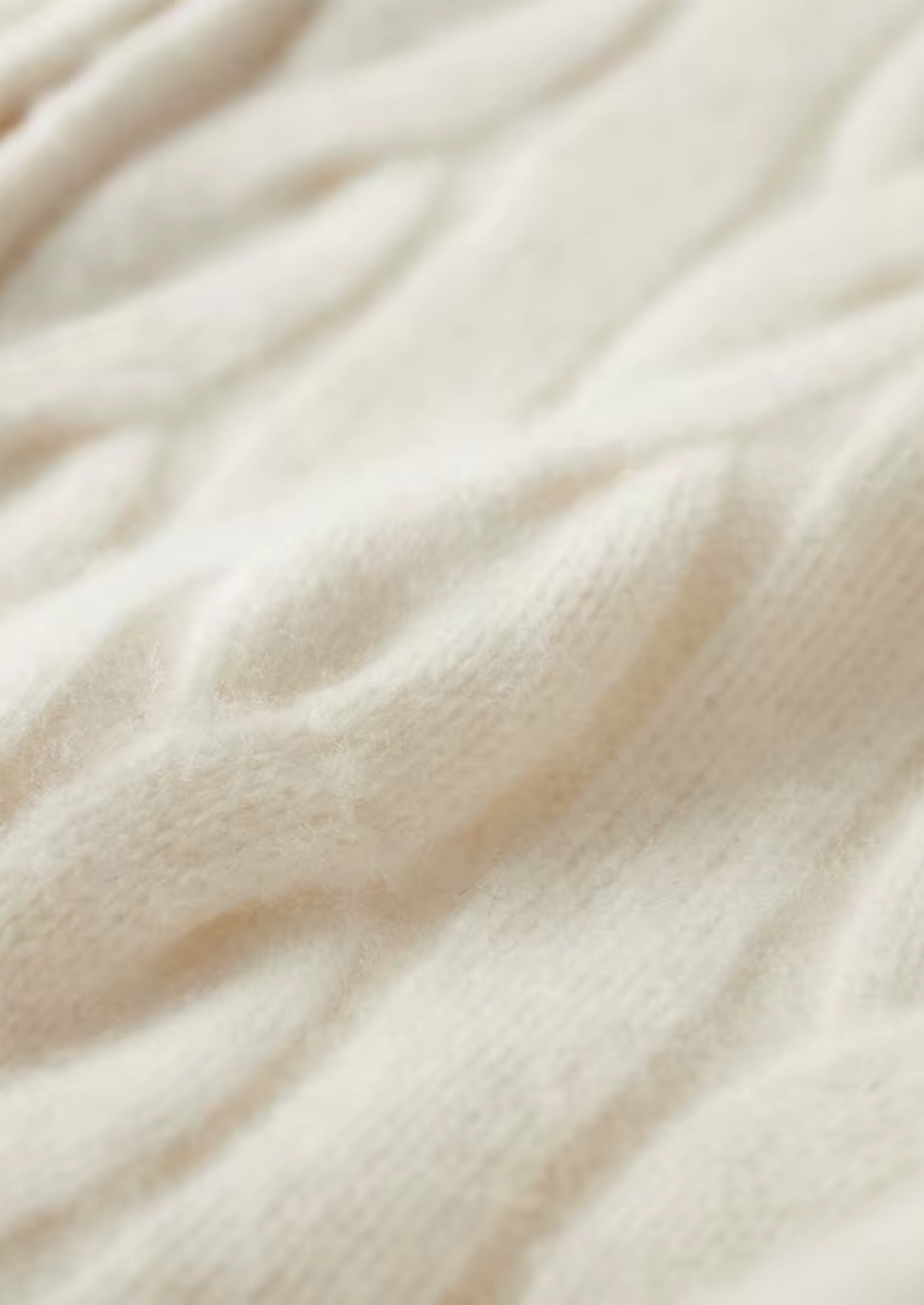 Pure Merino Dual Zip Cable Cardigan ivory image 5 #color_ivory