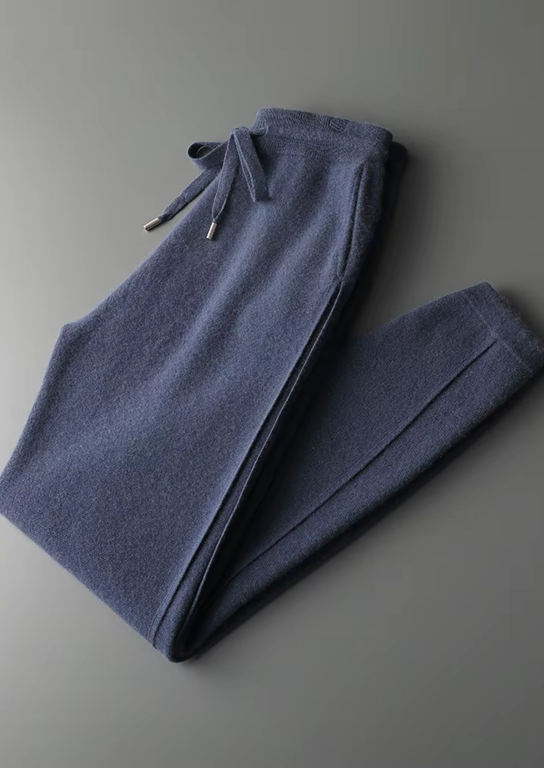 Cashmere Slim Trousers navy blue image 1 #color_navy-blue