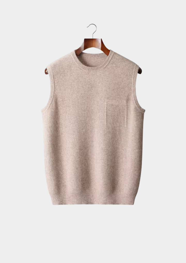 Pure Merino Crewneck Vest beige image 1 #color_beige