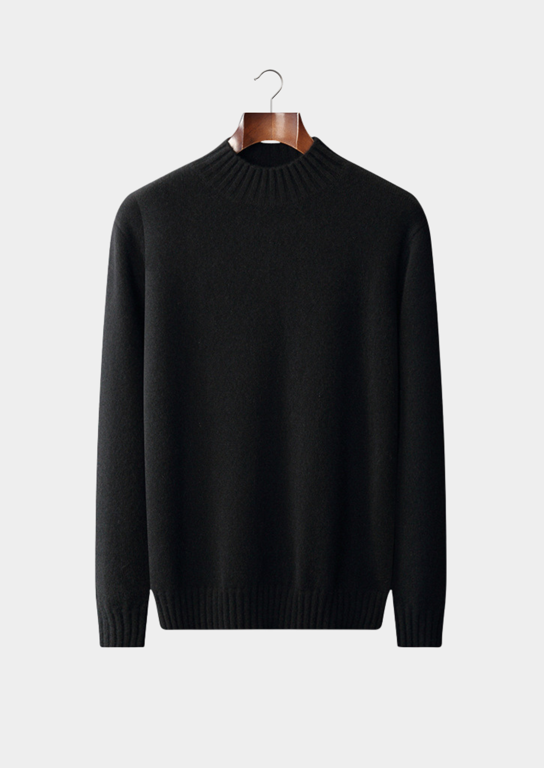 Pure Cashmere Mockneck Sweater black image 1 #color_black