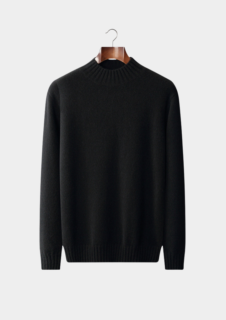Pure Cashmere Mockneck Sweater black image 1 #color_black