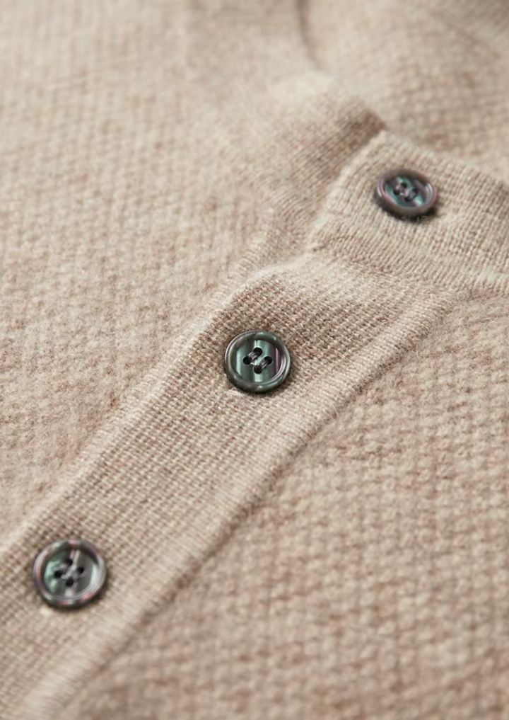 Cashmere Henley Sweater sand image 6 #color_sand