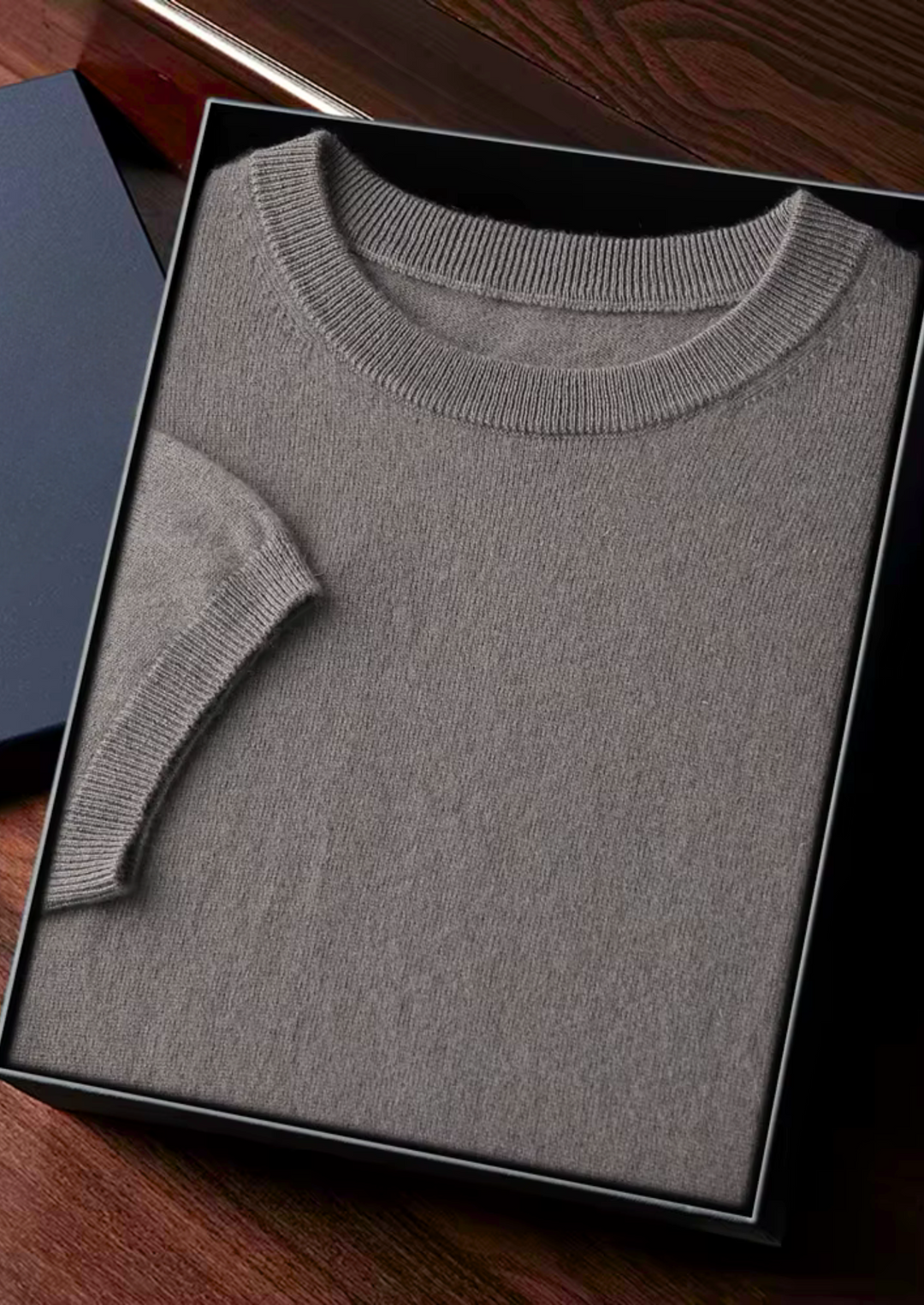 Cashmere Crewneck T-Shirt ashen truffle image 1 #color_ashen-truffle