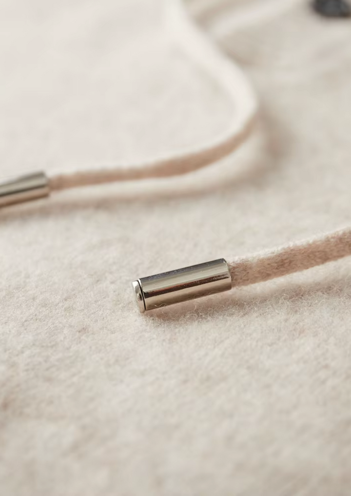 Pure Merino Button Hoodie sand image 8 #color_sand