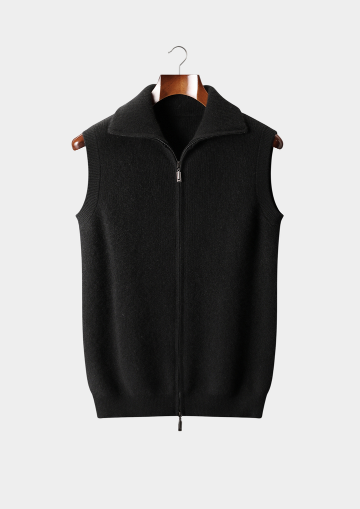 Pure Cashmere Body Warmer Vest black image 1 #color_black