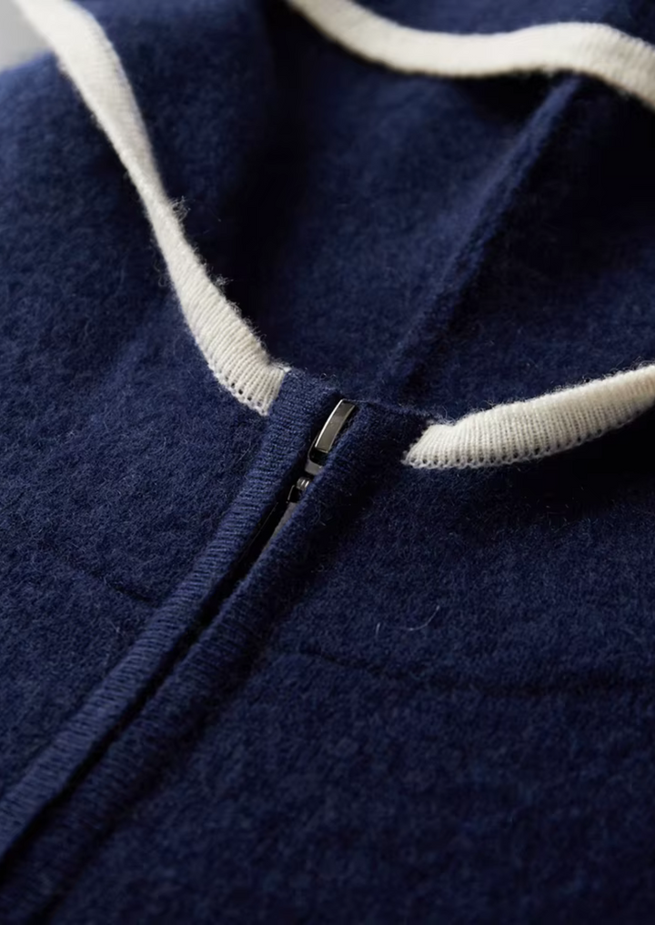 Pure Extra-Fine Merino Wool Damien Set navy blue image 8 #color_navy-blue