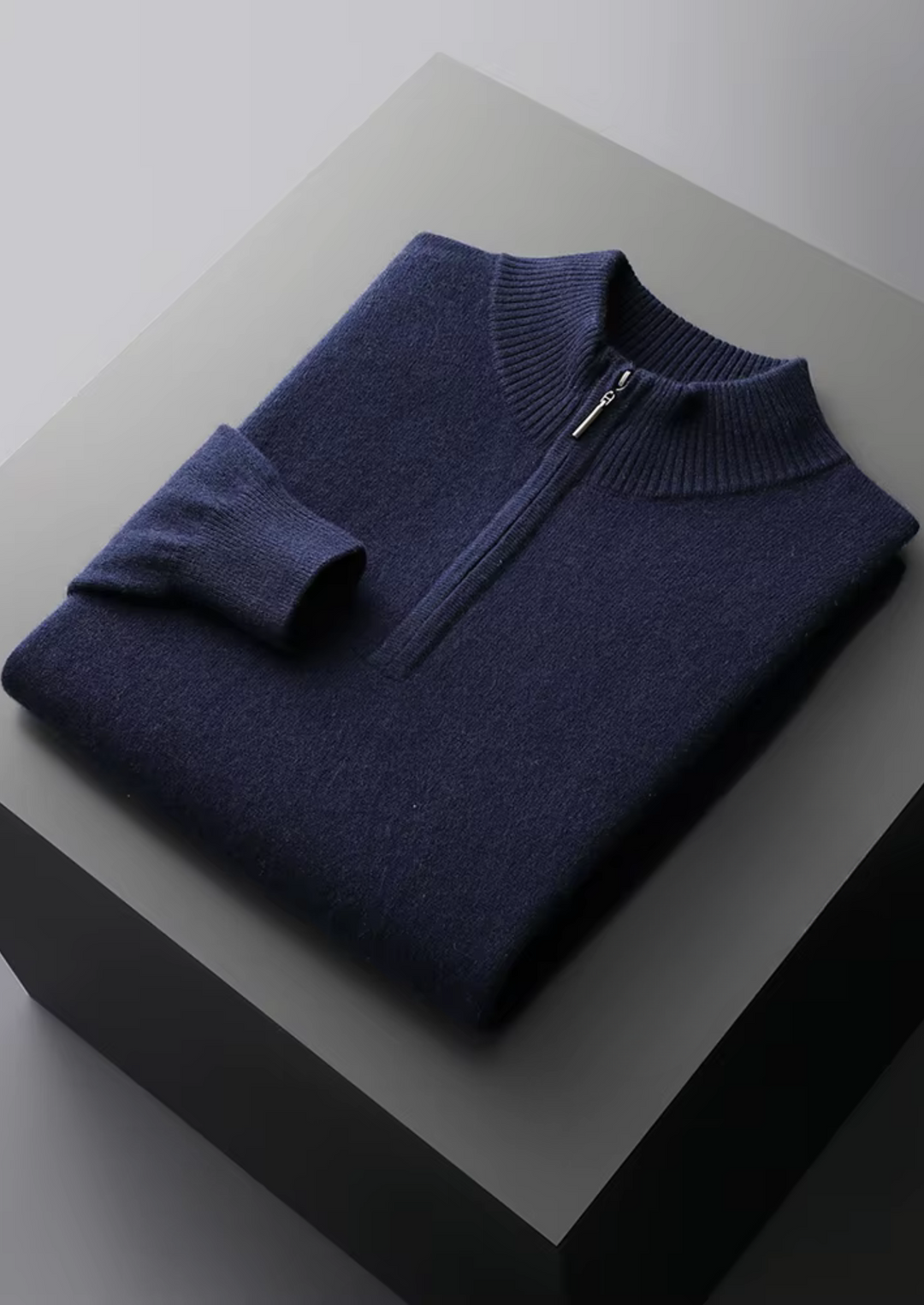 Pure Merino Classic Half-Zip navy blue image 1 #color_navy-blue