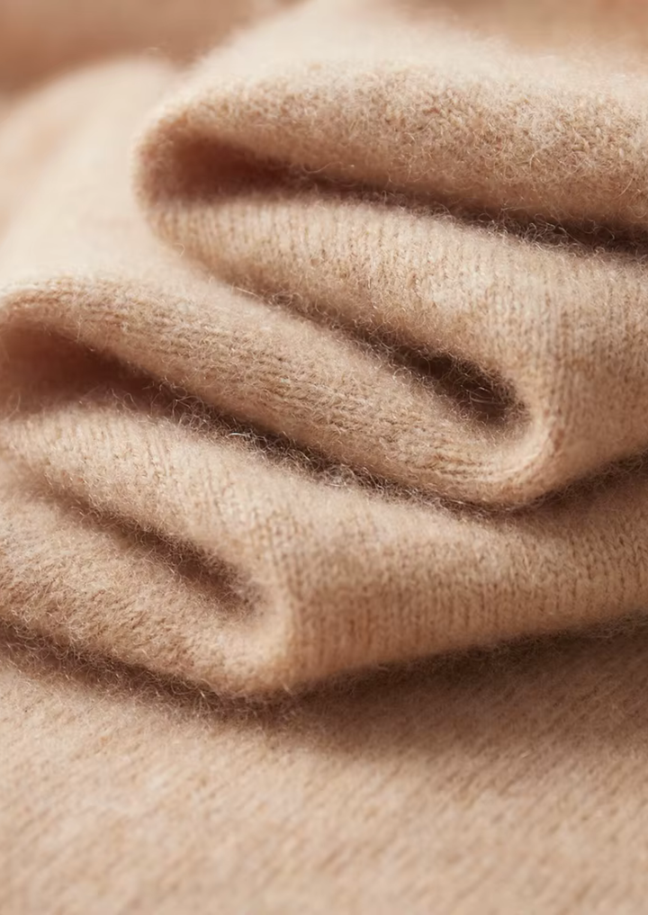 Cashmere Two-Tone Zip Polo sand image 2 #color_sand